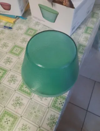 Set 2 Ciotole Alessi Vetro Coperchio