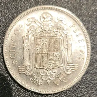 Moneda 5 Pesetas 1949 Franco