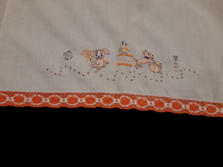 Copertina per culla con bordino