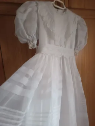 Vestido de comunión niña blanco