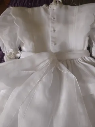 Vestido de comunión niña blanco