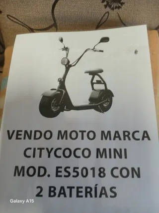 Moto Citycoco Mini ES5018 2 Baterías