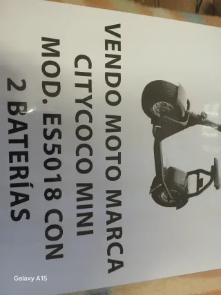 Moto Citycoco Mini ES5018 2 Baterías