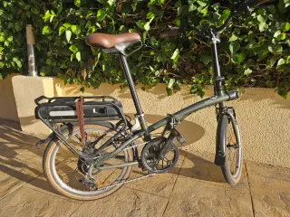 Bicicleta Eléctrica Btwin E Fold 500 Verde