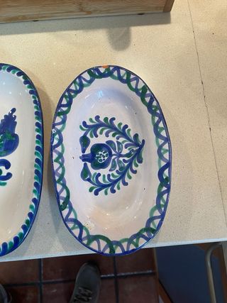 Lote 5 platos artesanos – Cerámica Los Arrayanes