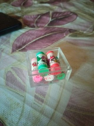 Antiche gomme da cancellare colorate