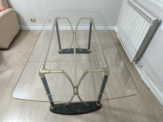 Mesa comedor de cristal