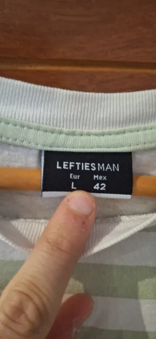 Camiseta Lefties Rayas Verdes Talla L