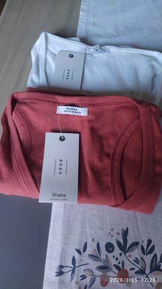 2 Camisetas NUEVAS tirantes algodón