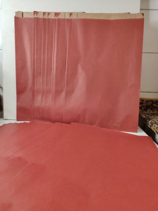 100 buste grandi in carta kraft (25 x 5 x 37 cm)