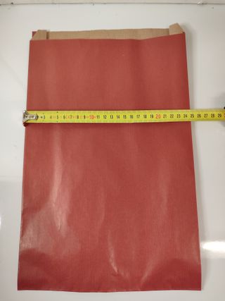 100 buste grandi in carta kraft (25 x 5 x 37 cm)