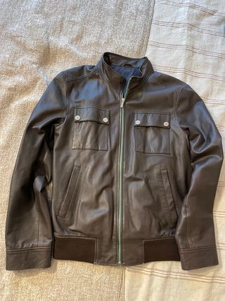 Chaqueta de cuero Purificación García