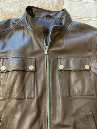 Chaqueta de cuero Purificación García