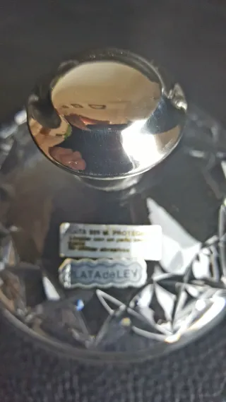 CRISTAL GRABADO y PLATA DE LEY