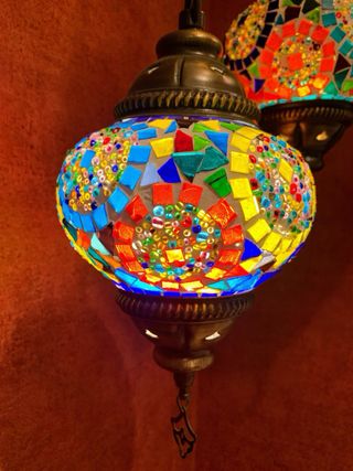 Lámpara Turca Mosaico Multicolor