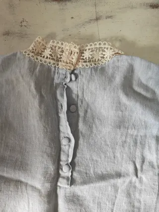 Camisa Zara Basic Celeste Talla XS