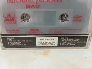 Casete Raro Michael Jackson - Bad