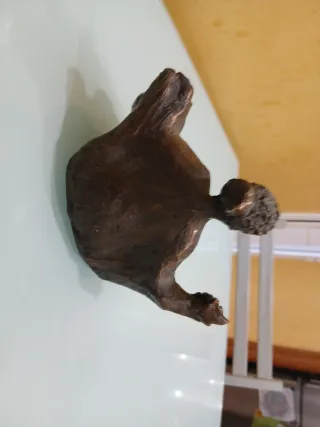 Figura Decorativa Mujer Metal Piedra