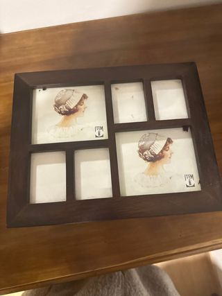 Caja de madera para guardar  fotos