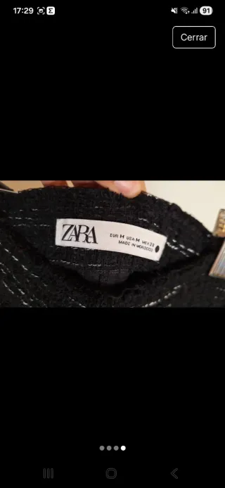 Falda tres cuartos tipo Chanel