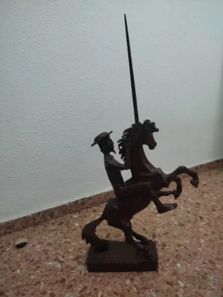 Figura madera Quijote