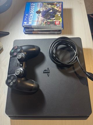 Playstation 4 Slim Nera + Giochi