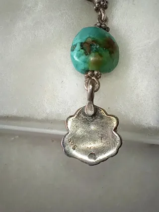 2 pares Pendientes Plata 925 Turquesa