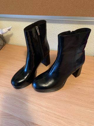 Botines negros tacón plataforma