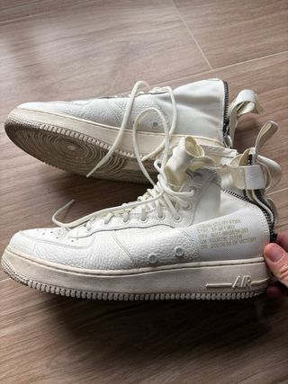 Nike Air Force 1 Botas Beige/Blanco