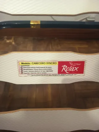 Somier metálico con láminas de madera