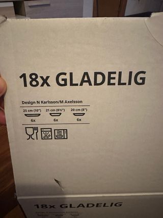 Vajilla Ikea Gris Porcelana