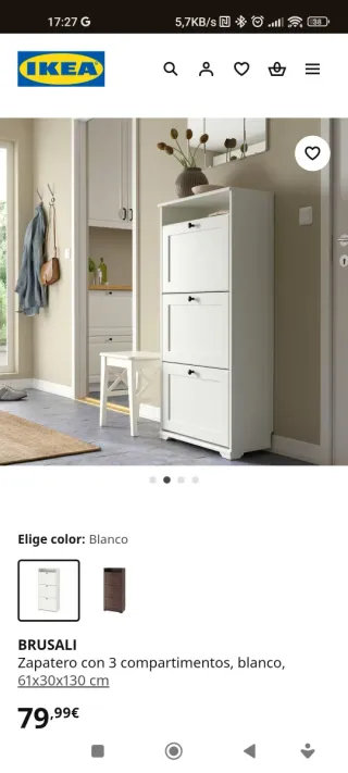 Zapatero BRUSALI IKEA Blanco