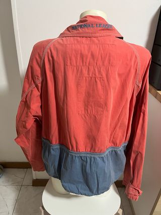 Giubbotto uomo rosso e blu