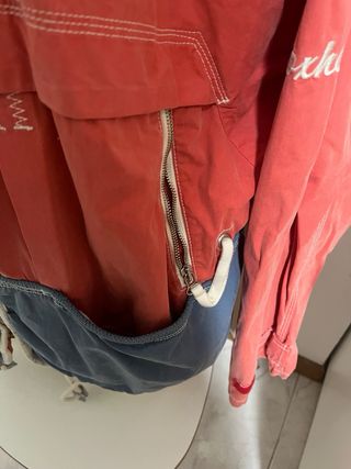 Giubbotto uomo rosso e blu