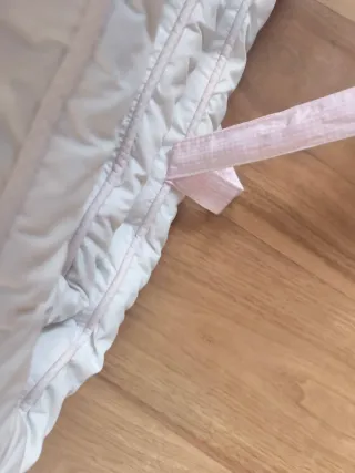 Chichonera cuna algodón blanco.