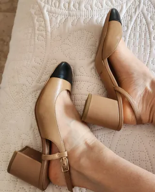 Sandalias Geox beige y negro