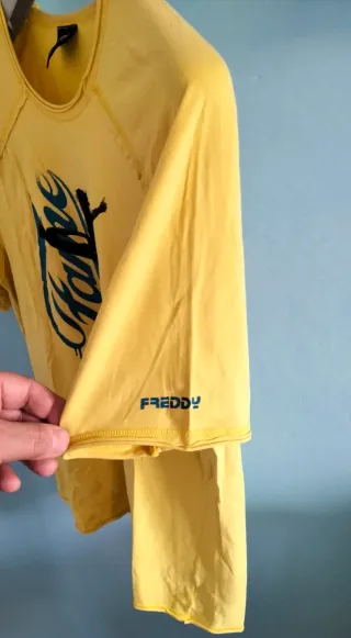 Maglietta Freddy Gialla Maniche Corte Taglia L