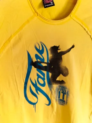 Maglietta Freddy Gialla Maniche Corte Taglia L