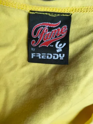 Maglietta Freddy Gialla Maniche Corte Taglia L