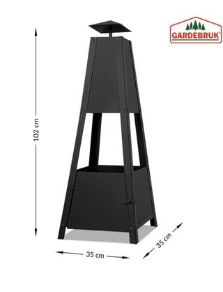 Chimenea (NUEVA)Exterior GARDEBRUK Negra