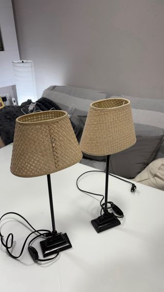 Lámparas de mesita de noche (2 unidades)