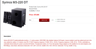 Syrincs M3-220 DT Monitor 2.1 Activo