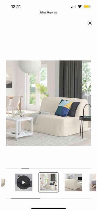 Sofá Cama Beige Ikea