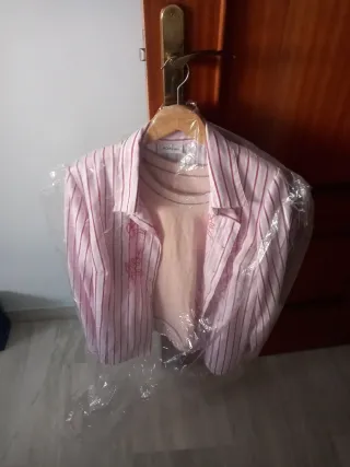 Camisa El Corte Inglés Rayas Rosas Talla y jerséis