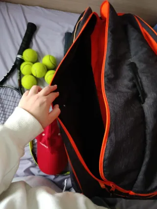 Mochila de tenis con raquetas