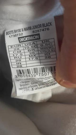 Botas de nieve Quechua Talla 28