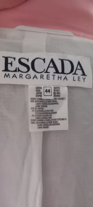 Escada Blazer Grigio/Rosa Vintage