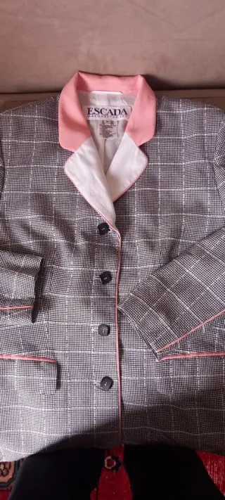 Escada Blazer Grigio/Rosa Vintage