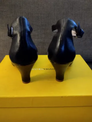 Zapatos piel BIVIEL Tira en T color negro talla 37