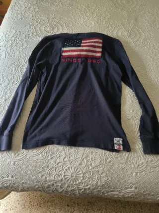 Polo Ralph Lauren Manga Larga Azul Hombre